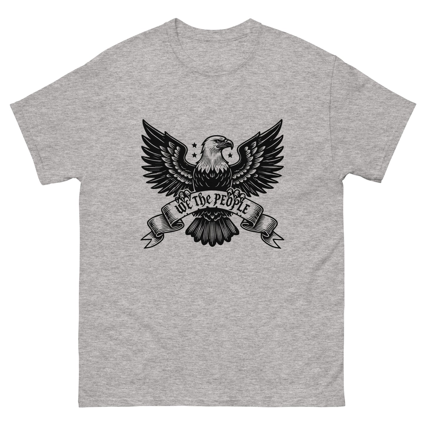 We The People Eagle T-Shirt Sport Grey Front - Simple Designs LLC