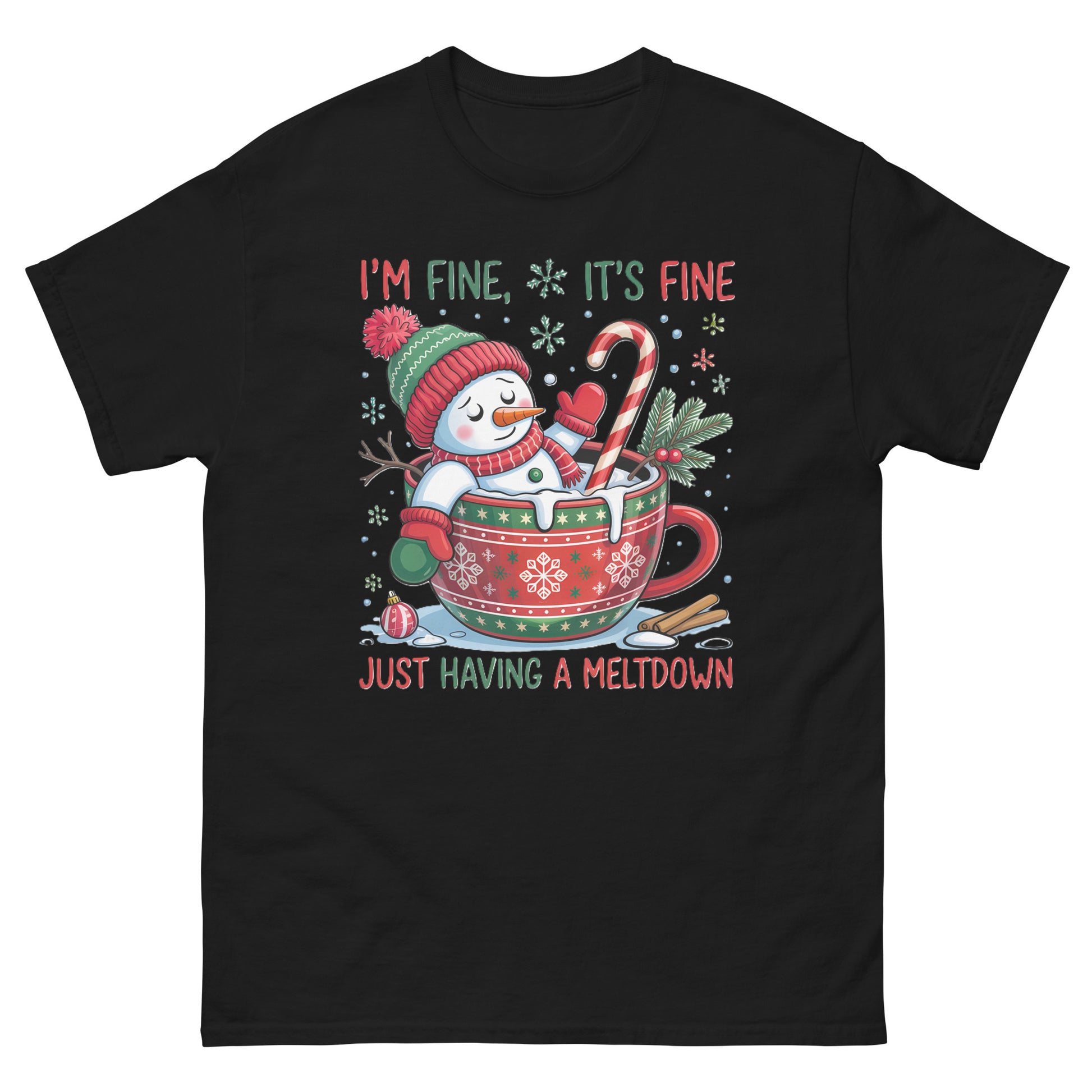 Just Having A Meltdown Unisex Classic Tee In Black - Simple Designs LLC