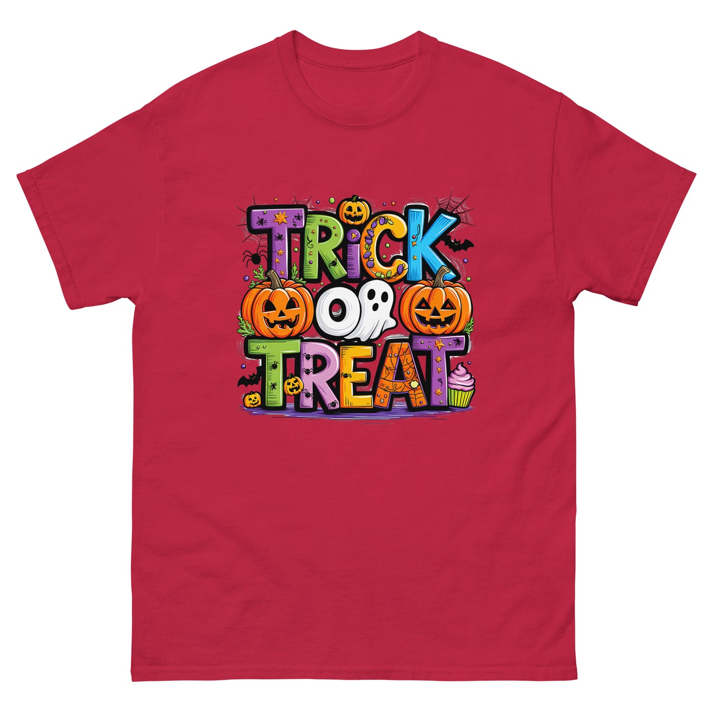 Trick Or Treat Unisex Classic Tee Cardinal - Simple Designs LLC