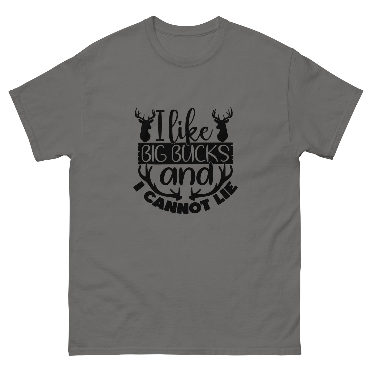 I Like Big Bucks In Charcoal - Simple Designs LLC