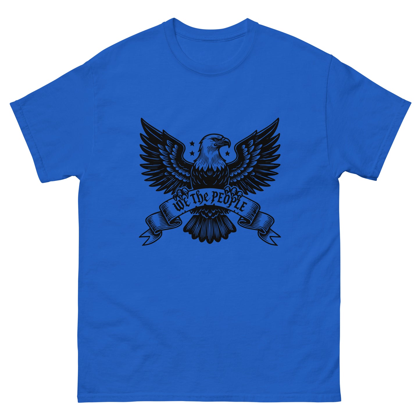We The People Eagle T-Shirt Royal Front - Simple Designs LLC