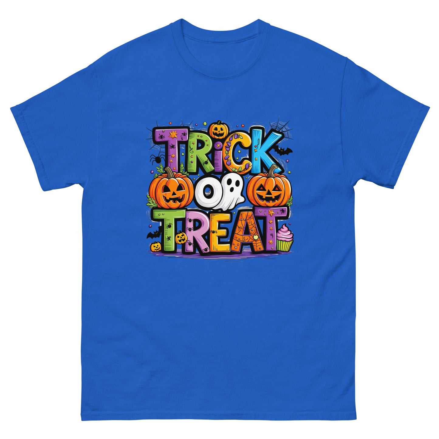 Trick Or Treat Unisex Classic Tee Royal - Simple Designs LLC