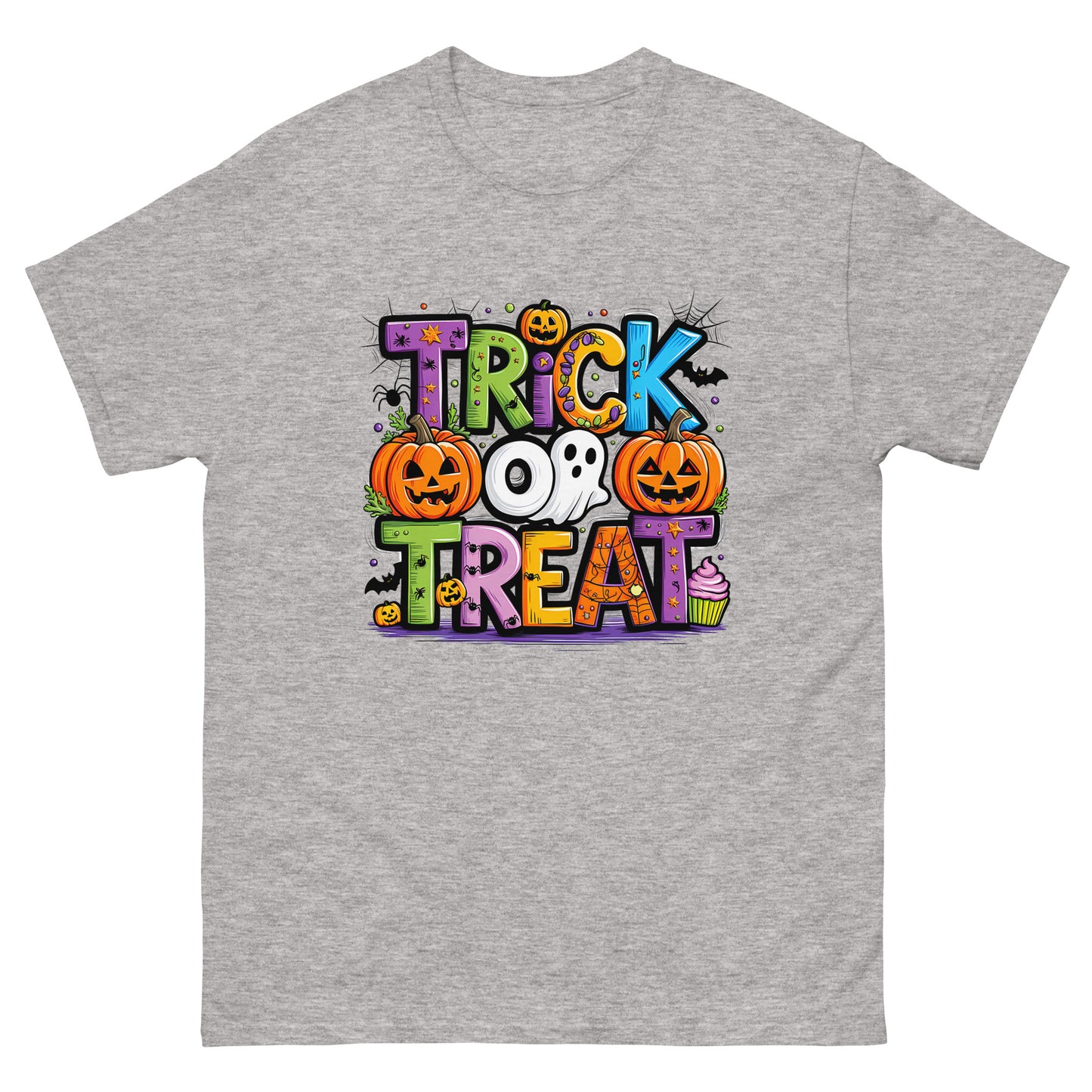 Trick Or Treat Unisex Classic Tee Sport Grey - Simple Designs LLC