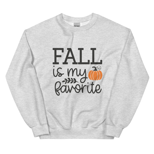 Fall Is My Favorite Unisex Sweatshirt Ash | Simple Designs LLC