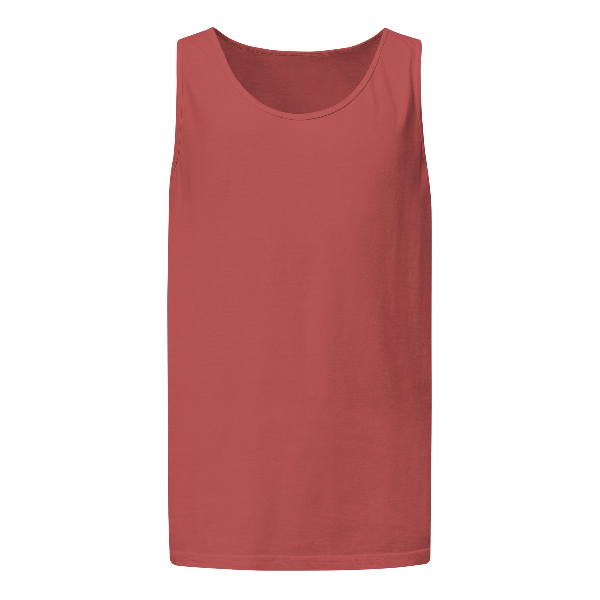 Big Foot American Flag Unisex Garment-Dyed Tank Top Crimson Front - Simple Designs LLC
